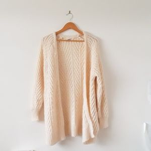 Oversized knit cardigan